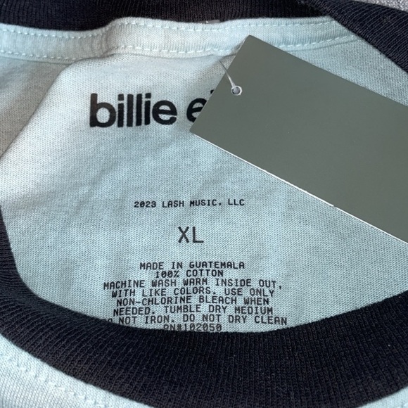 Billie Eilish Short Sleeve Teal Shirt - Picture 8 of 8